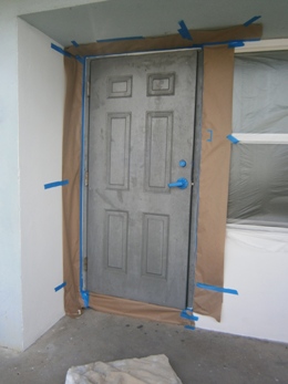 Steel Door Before Priming